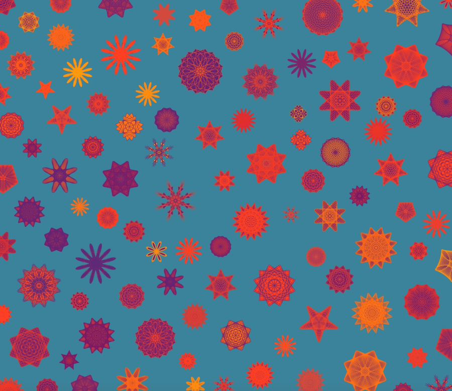 P5.js Code generated art design