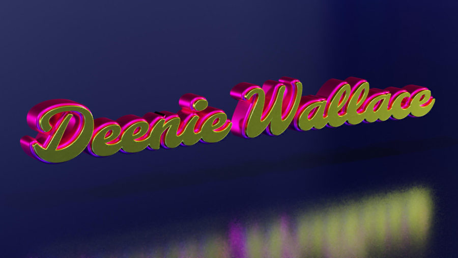 The site name written in sculptural text script in gold and pink.